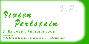 vivien perlstein business card